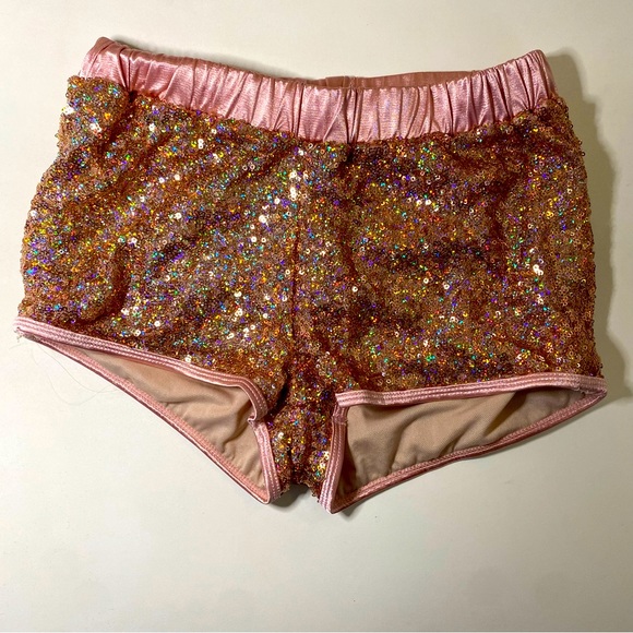 Two Pair Girl’s Sequin Dance Shorts - Picture 5 of 11